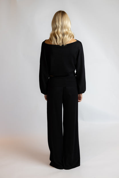 Gina Boat Neck Knit Top