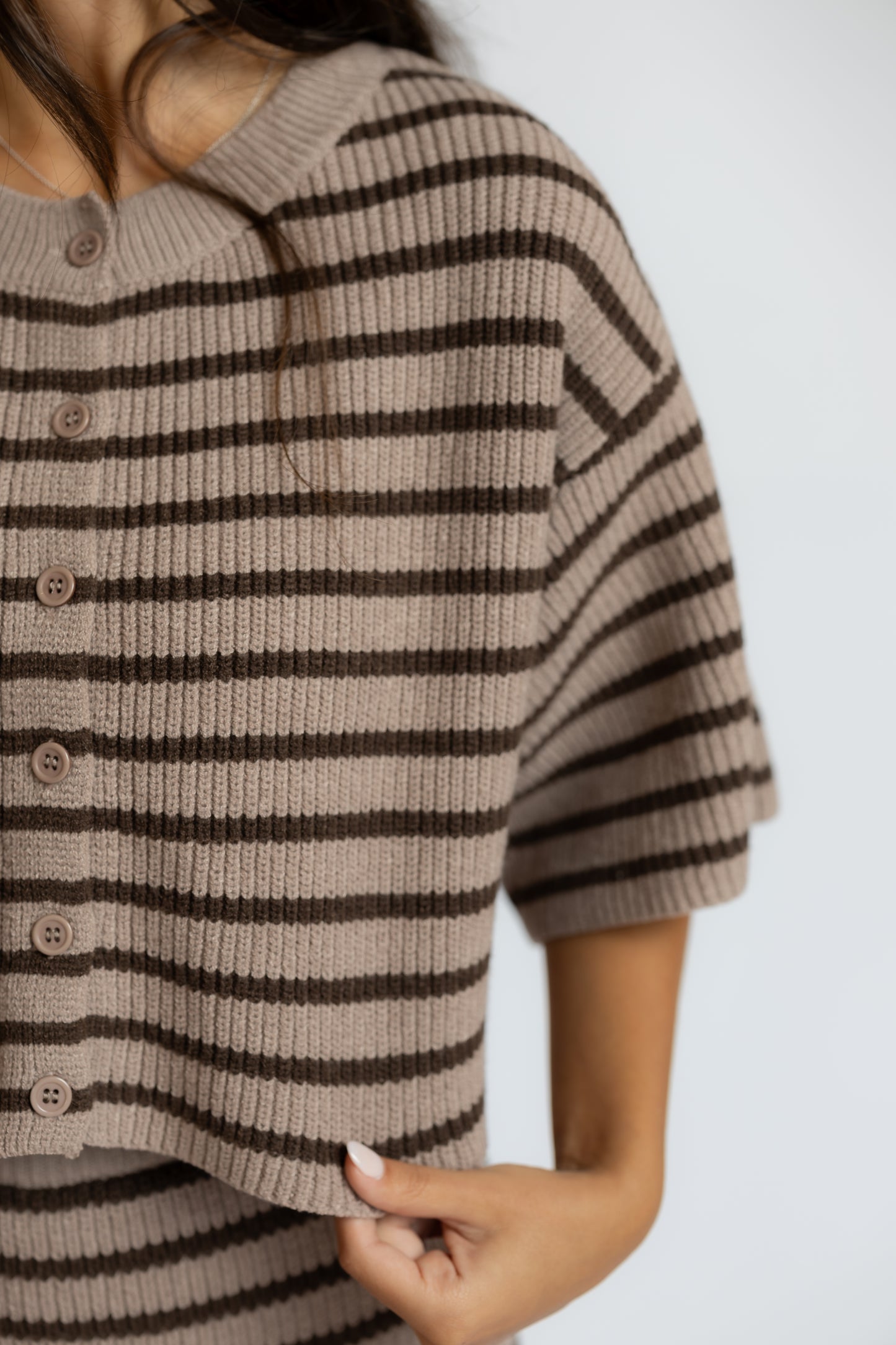 Gracie Striped Sweater Skirt Set