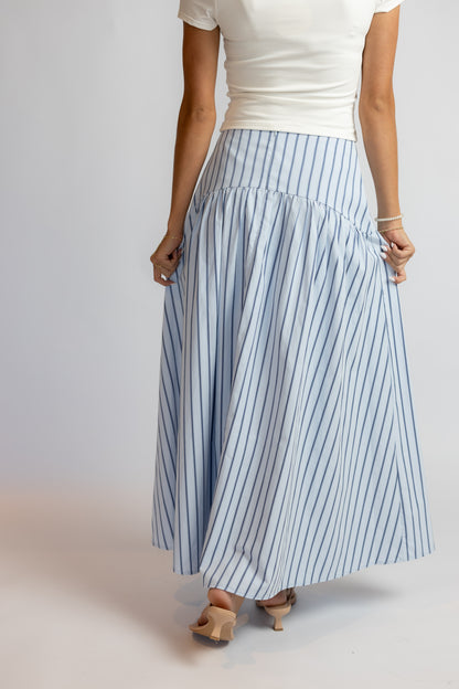 Looking Up Striped Maxi Skirt