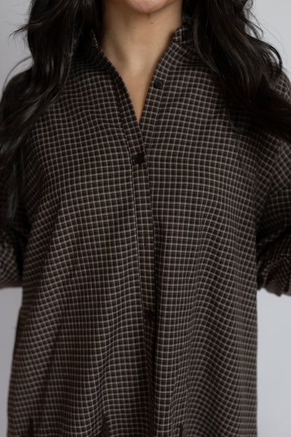 Moving In Lace Trim Button Down Shirt