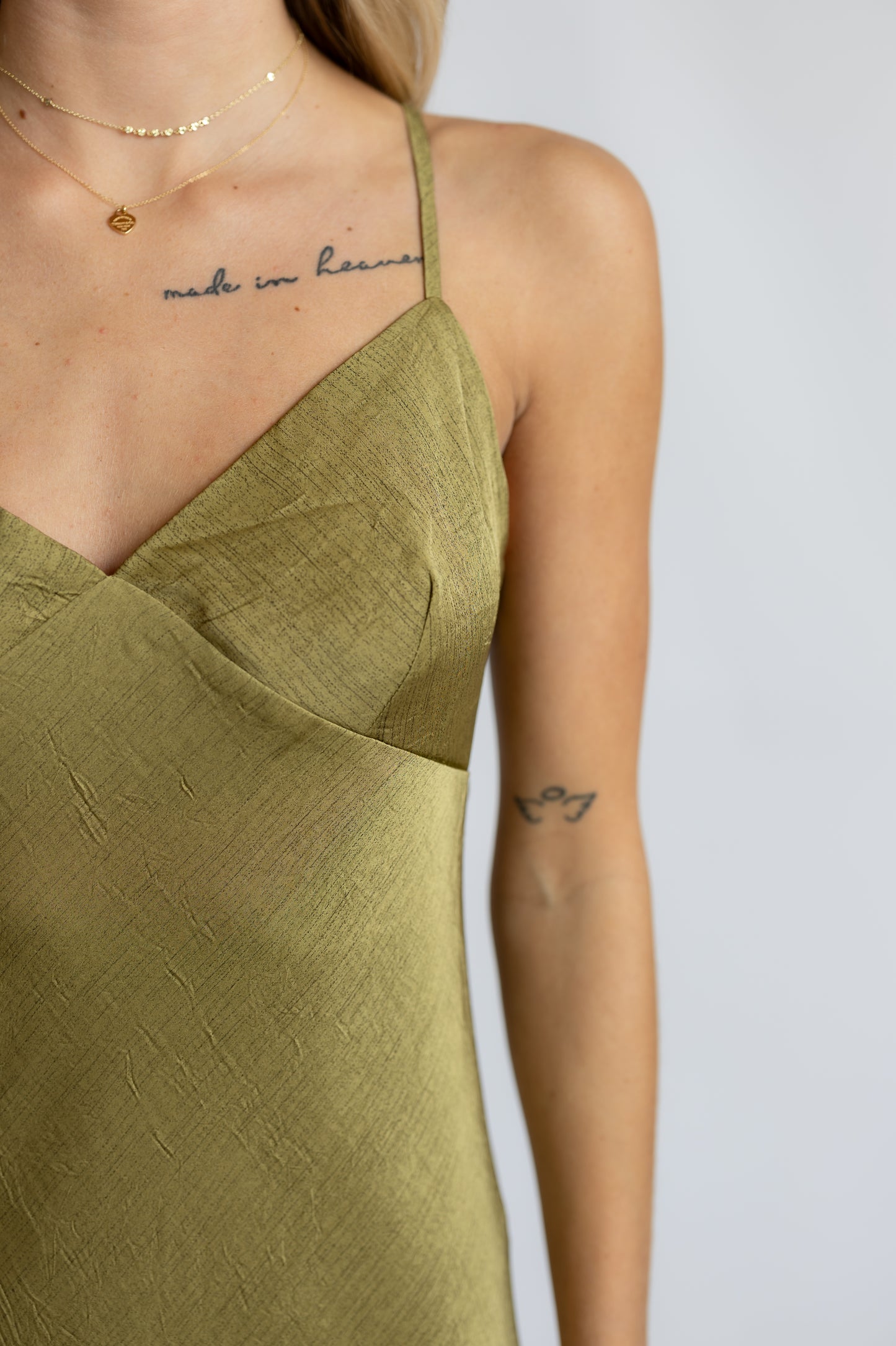 Dirty Martini Satin Maxi Dress