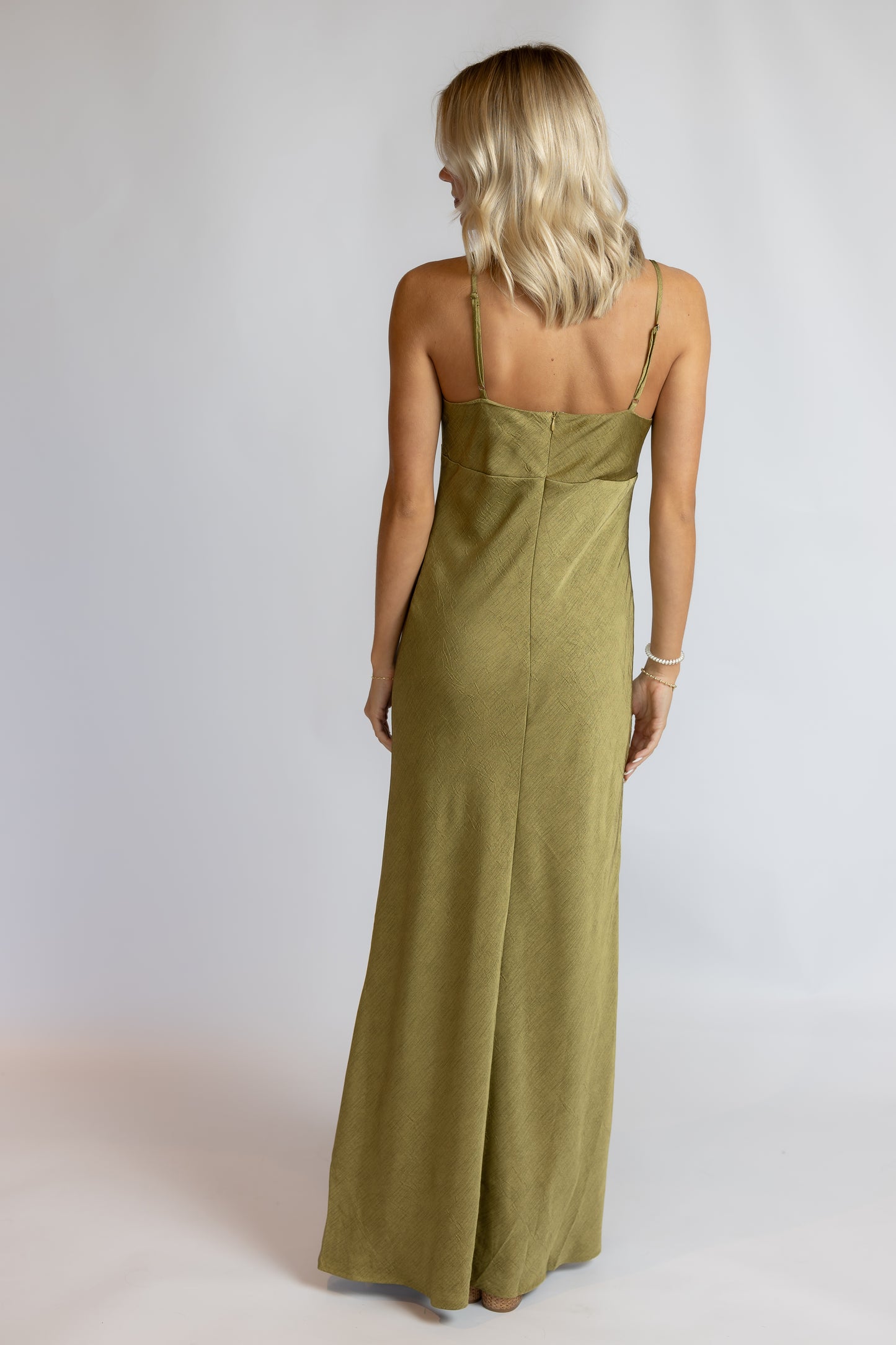 Dirty Martini Satin Maxi Dress
