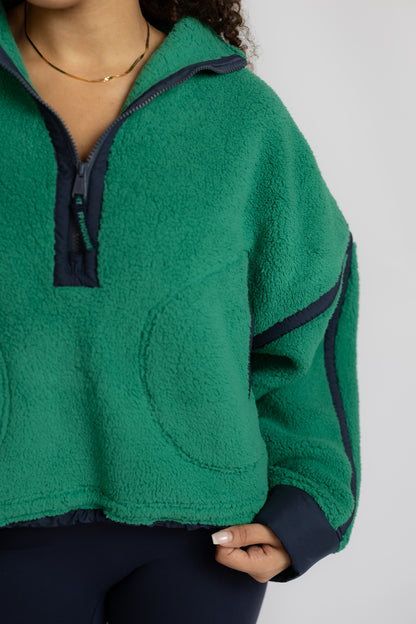 Mountain High 1/2 Zip Green Glow