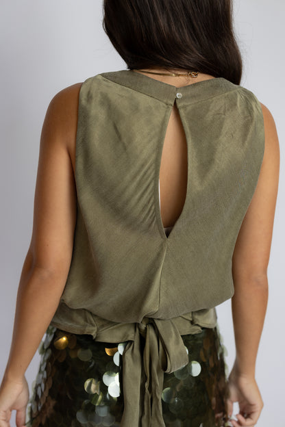 Lex Halter Wrap Top