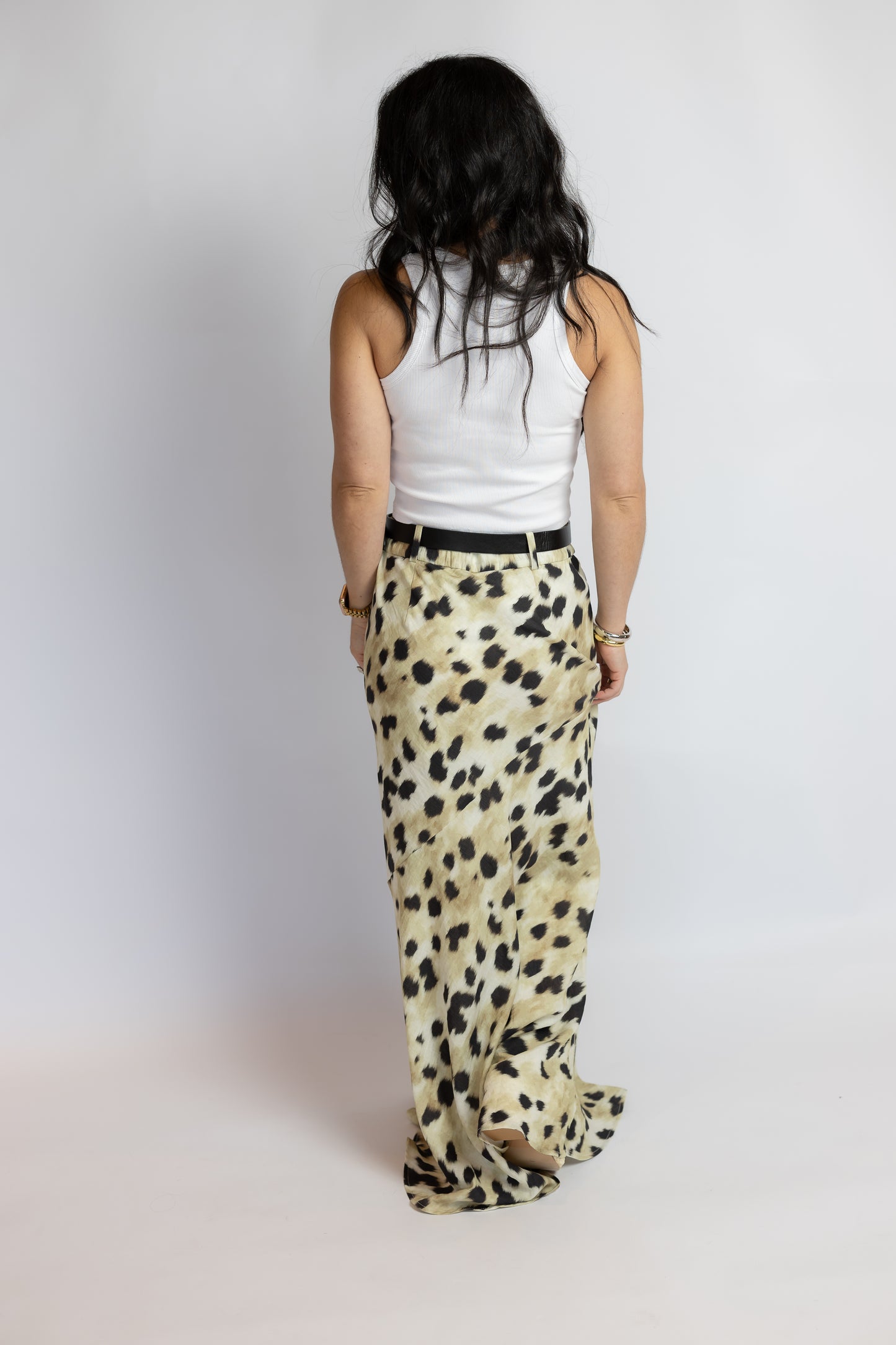 Talk Of The Town Leopard Maxi Skirt