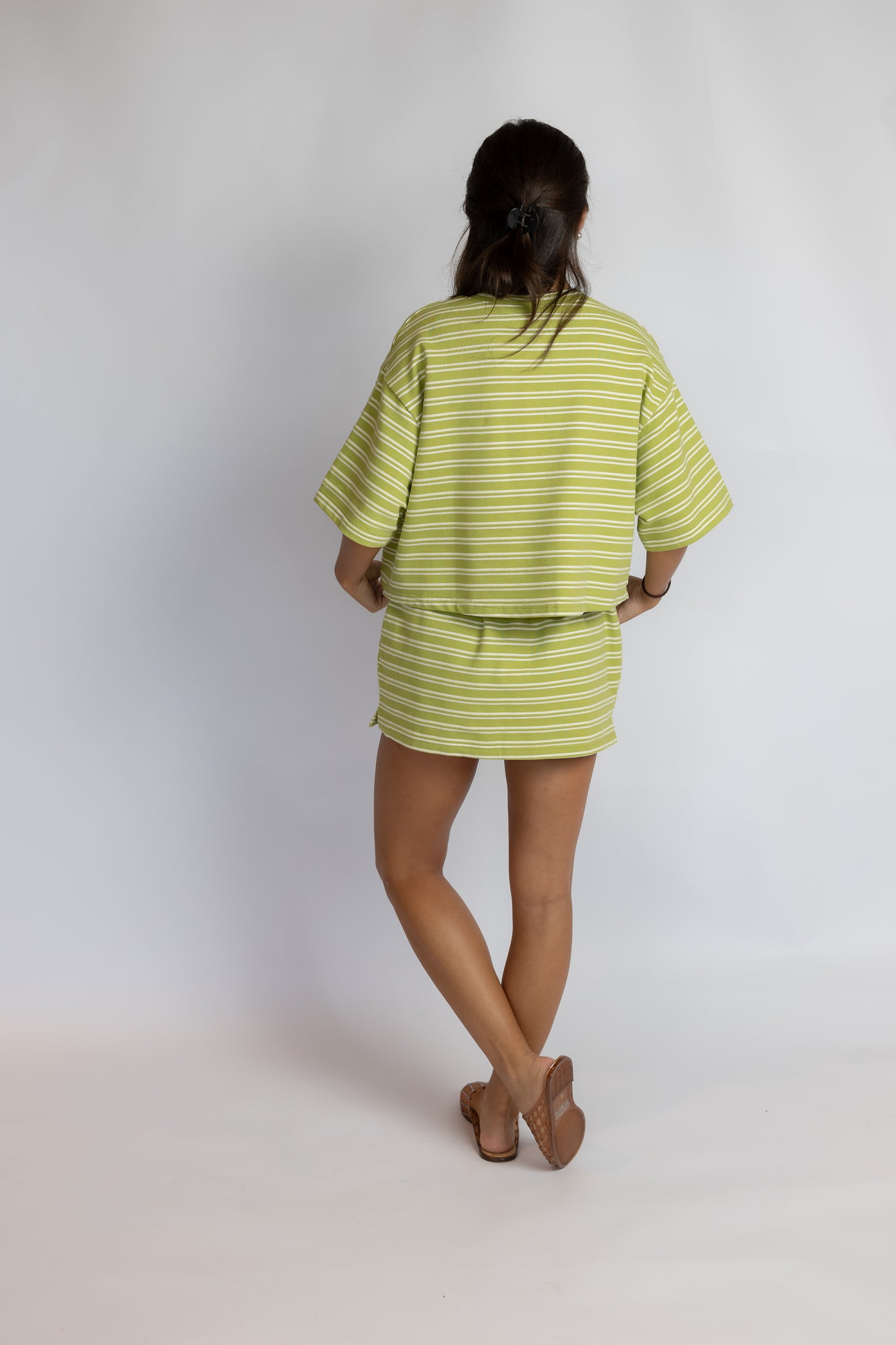 Kameron Striped Relaxed Skort