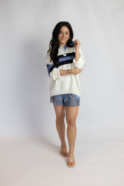 Montauk Rugby Knit Top