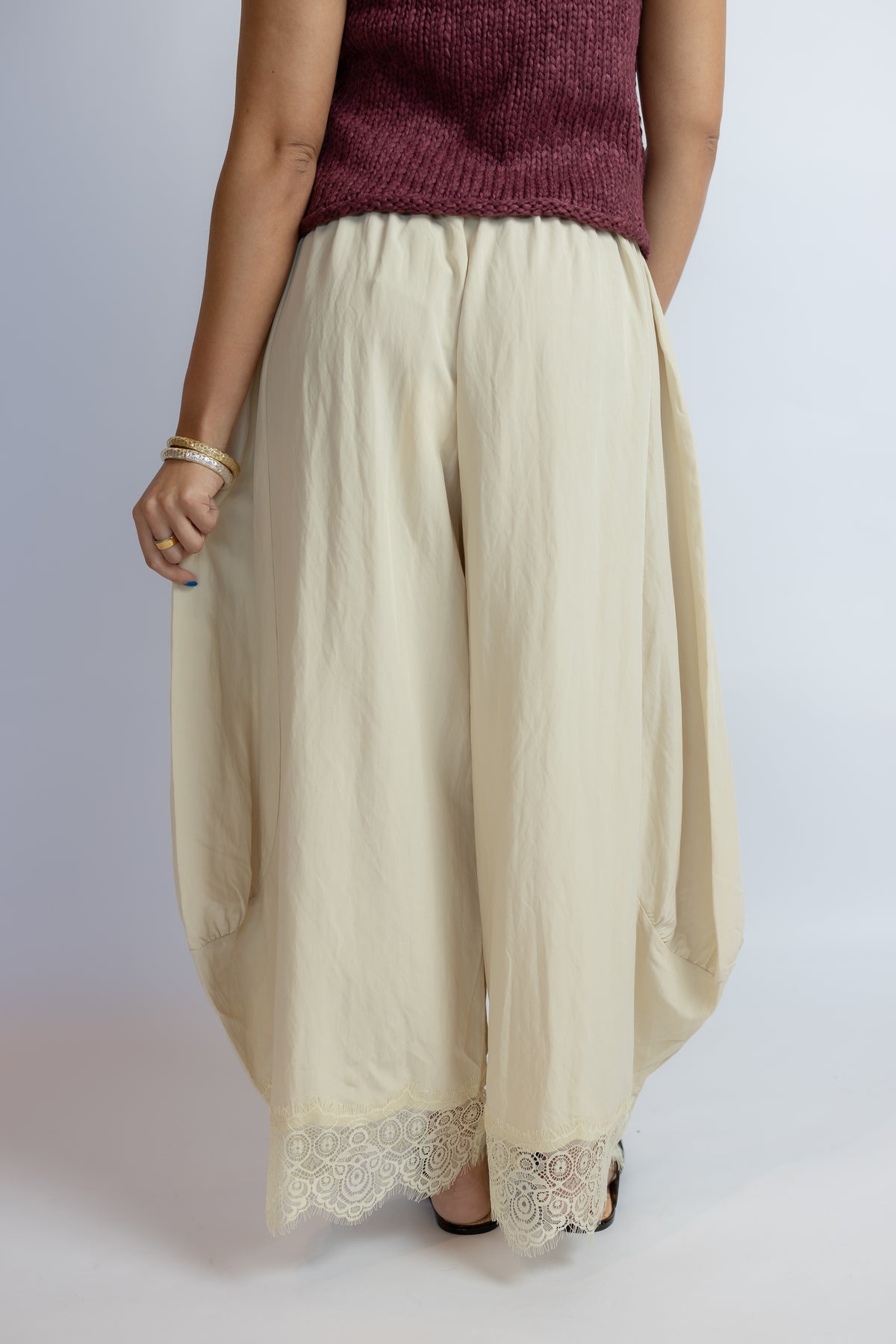 Just For Show Lace Balloon Pants