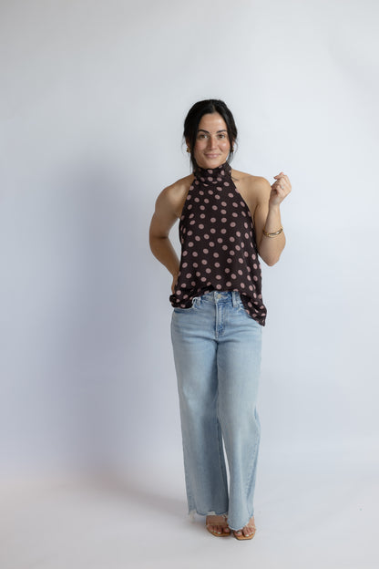 Nova Polka Dot Halter Top