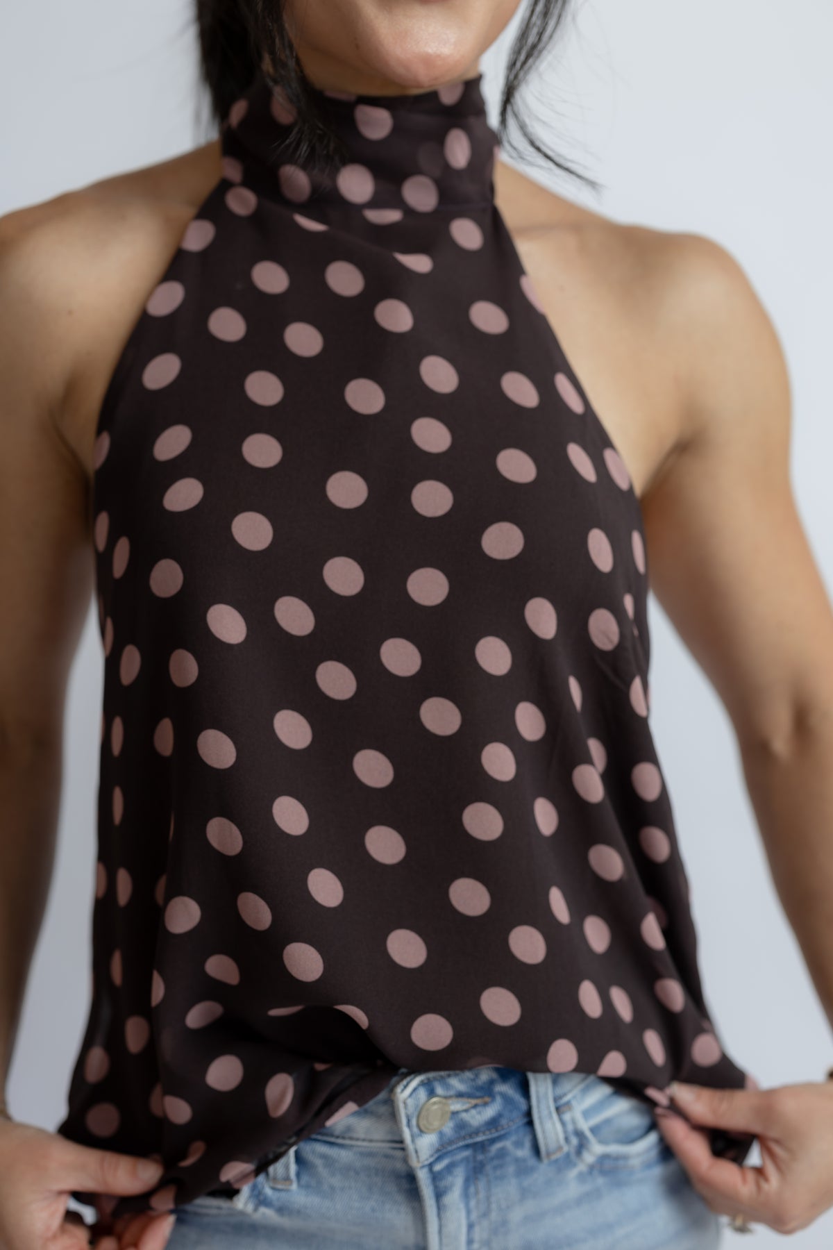 Nova Polka Dot Halter Top
