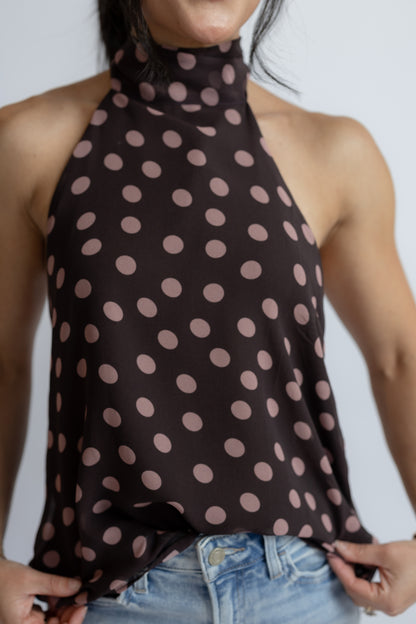 Nova Polka Dot Halter Top