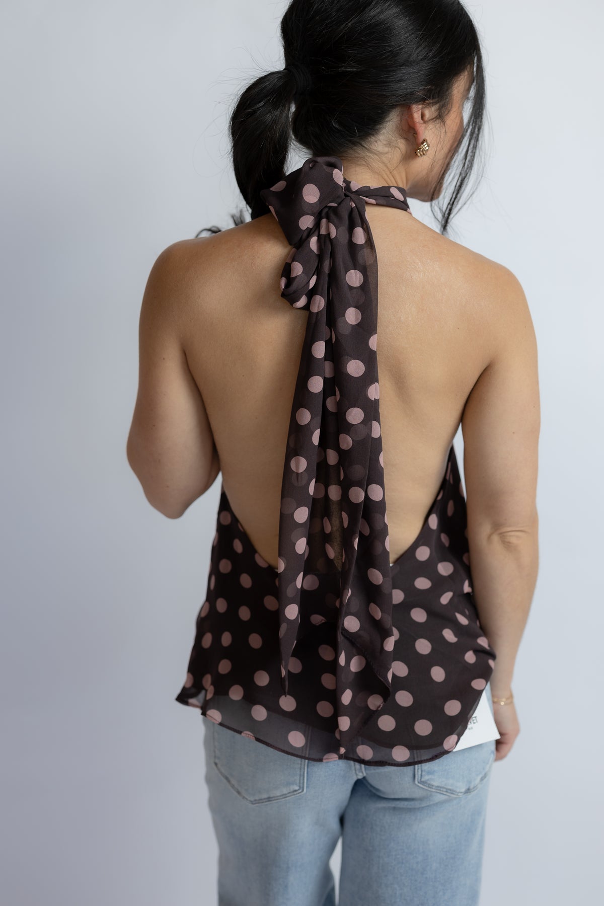 Nova Polka Dot Halter Top