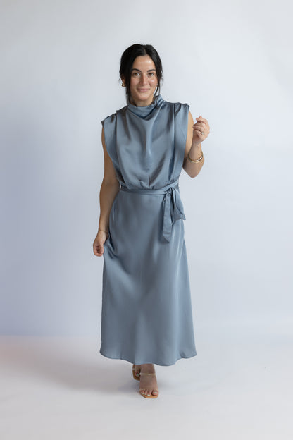 Legend Has It Satin Midi Dress