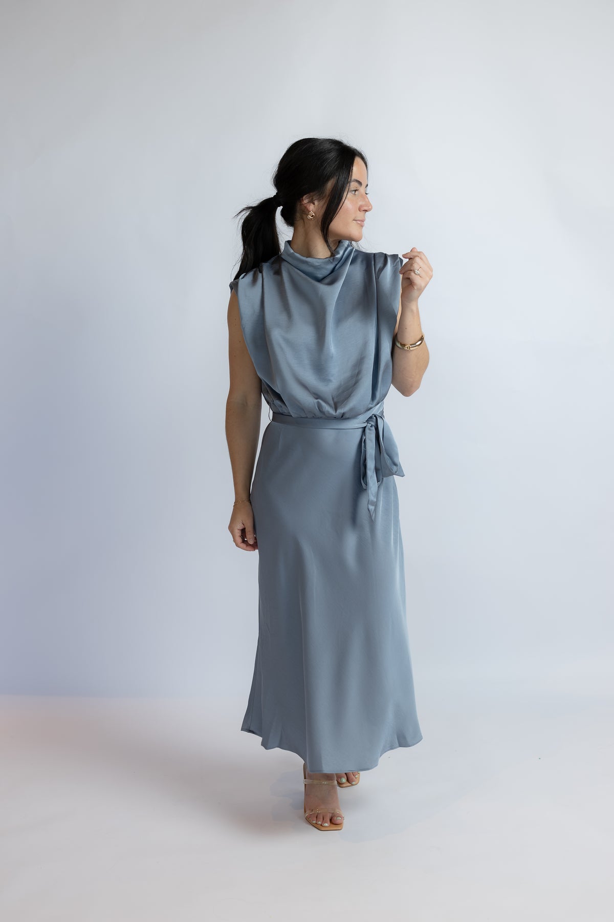 Legend Has It Satin Midi Dress