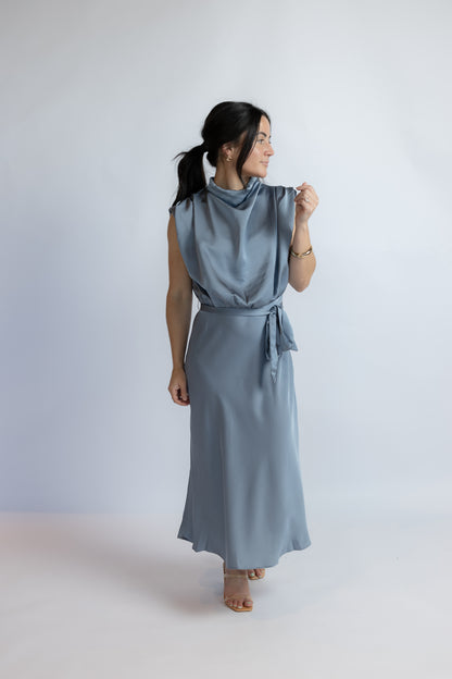 Legend Has It Satin Midi Dress