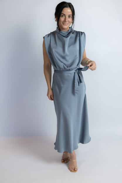 Legend Has It Satin Midi Dress