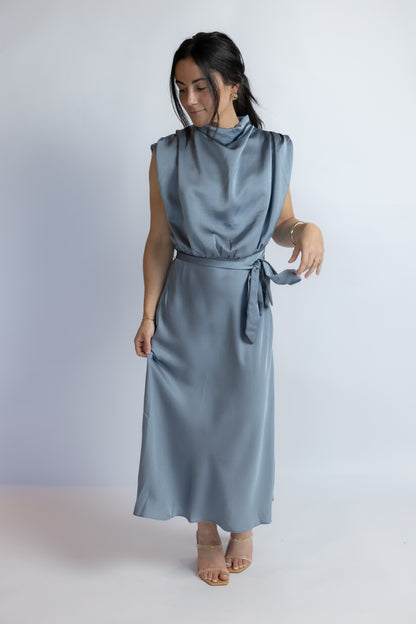 Legend Has It Satin Midi Dress