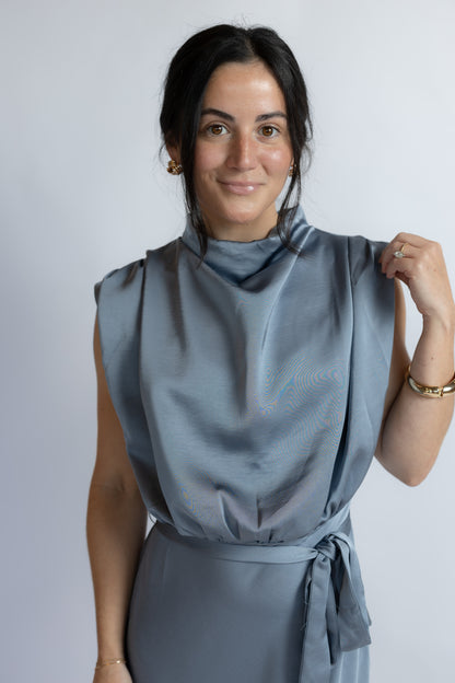 Legend Has It Satin Midi Dress