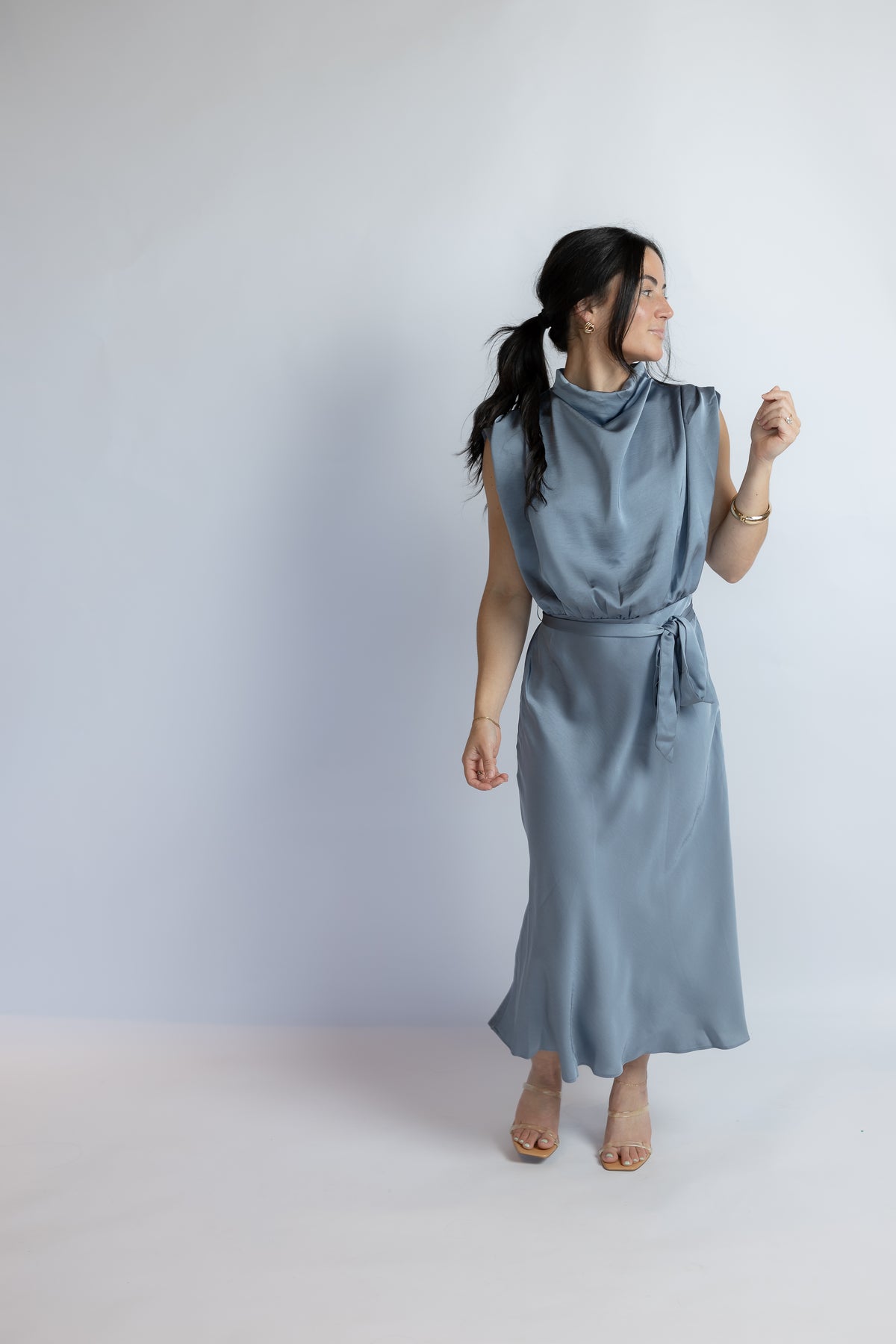 Legend Has It Satin Midi Dress