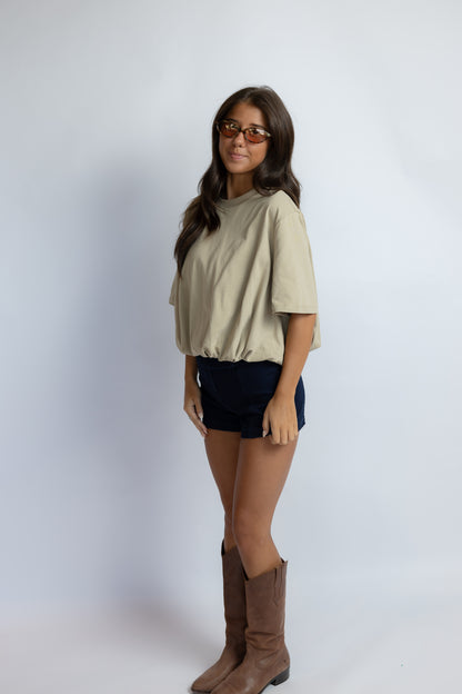 I Remember Cropped Bubble Tee