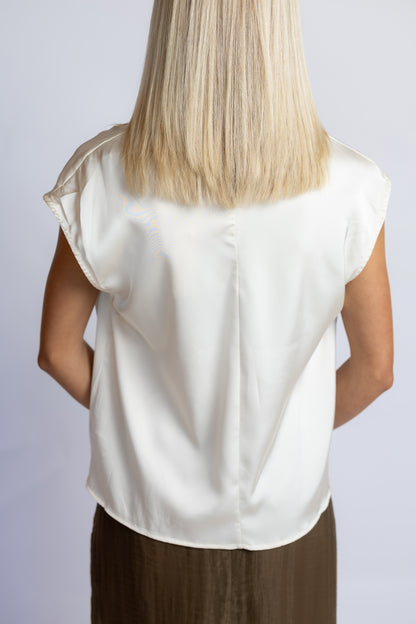 In And Out Satin Top