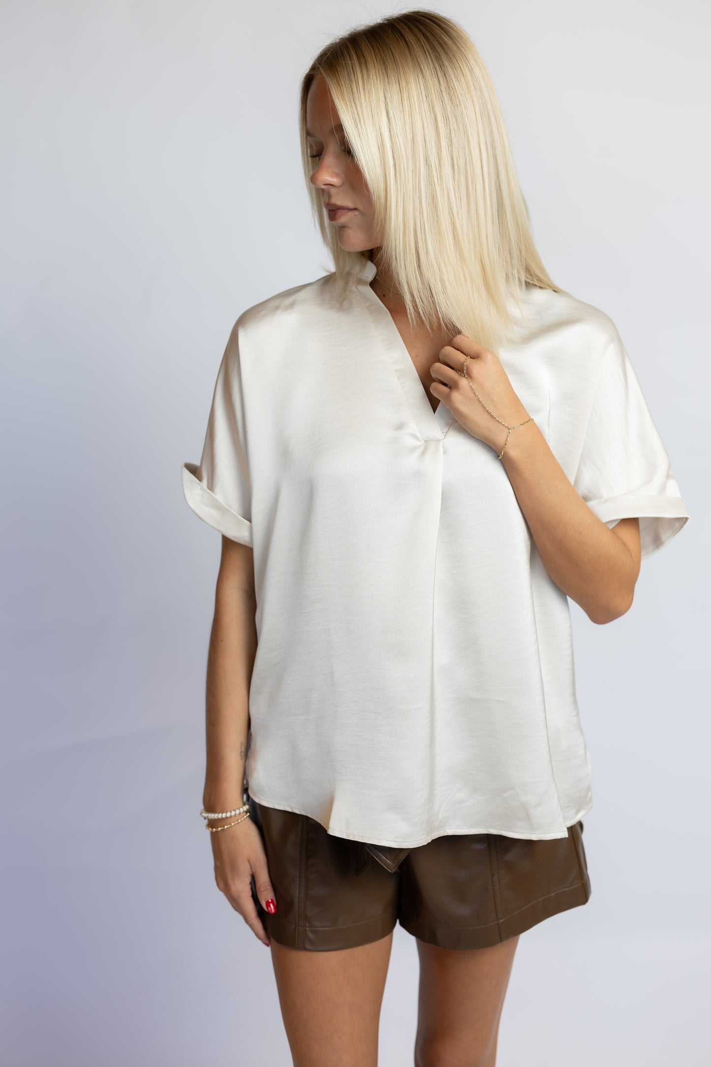 Carefree Satin Top