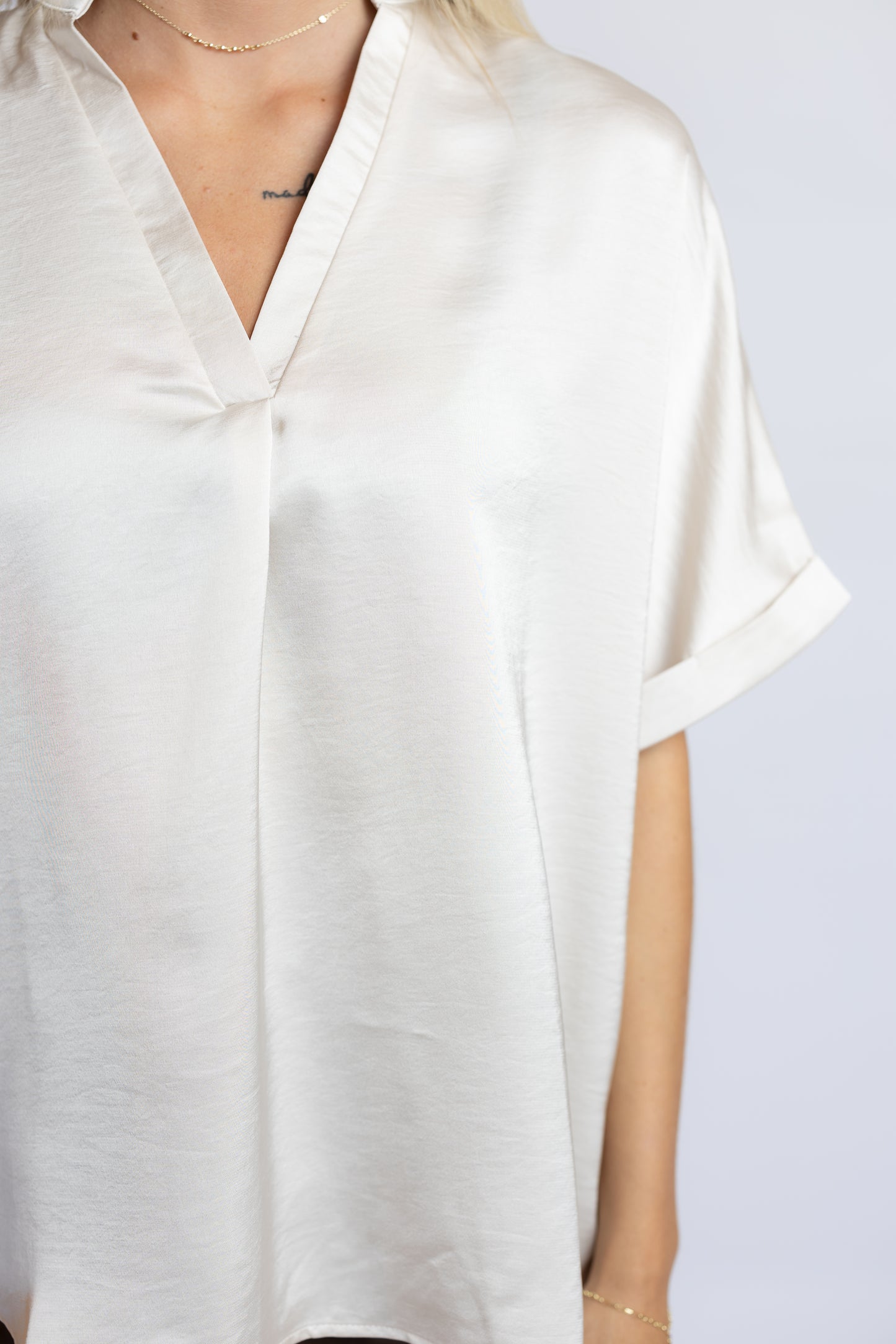 Carefree Satin Top