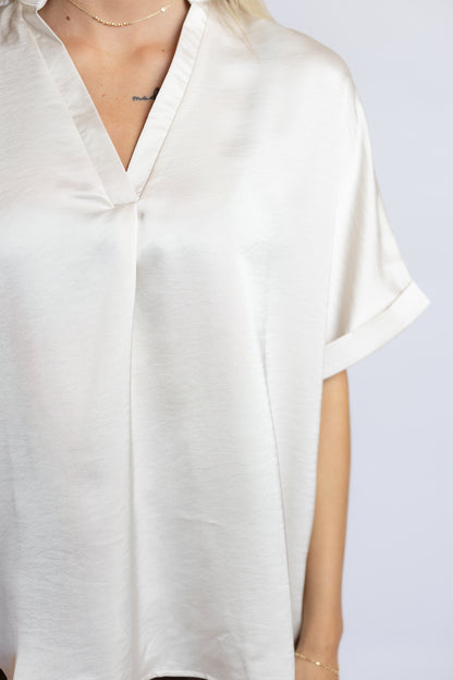 Carefree Satin Top