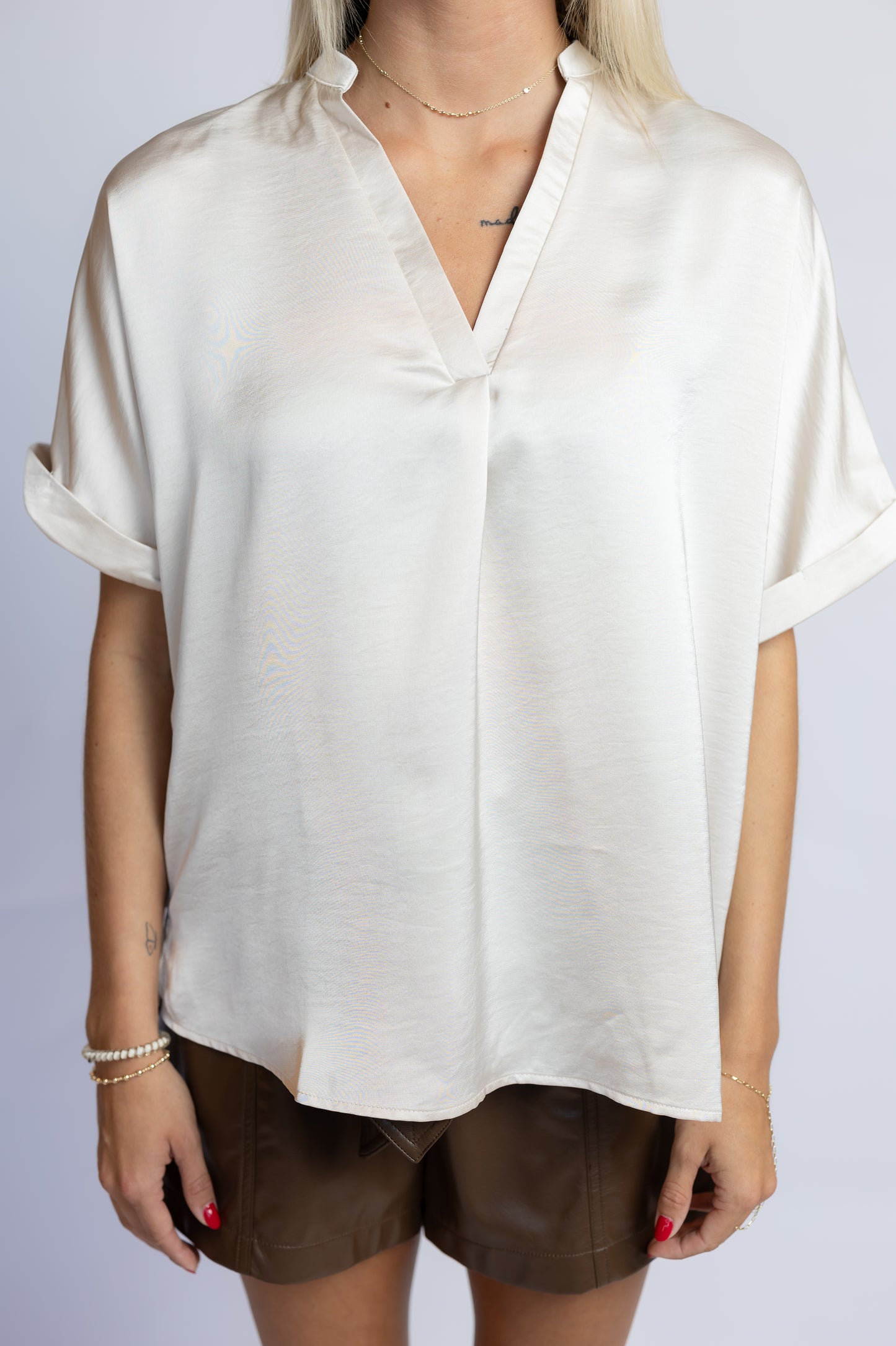 Carefree Satin Top