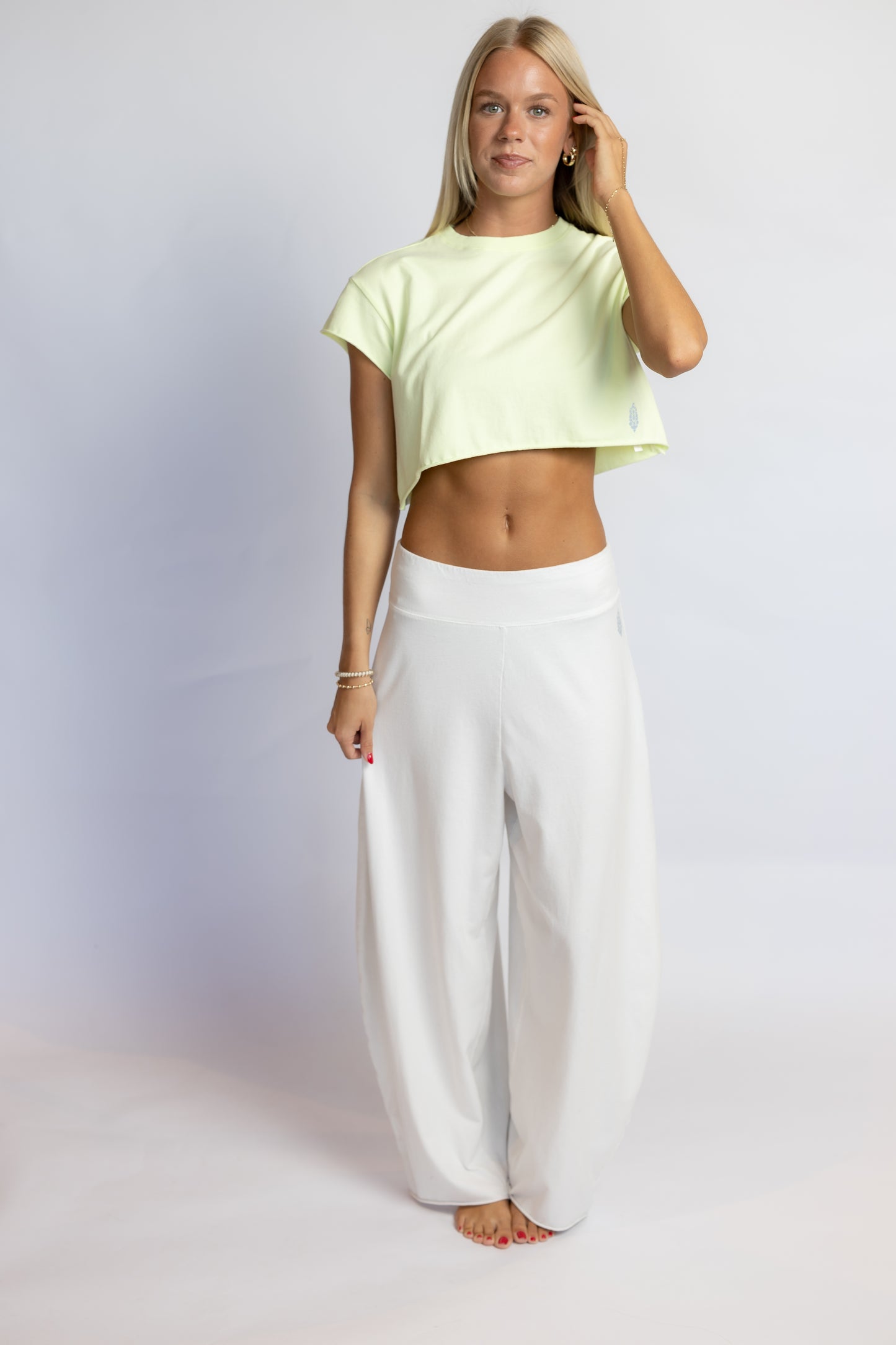 Hot Shot Cropped Tee Vapor Lime