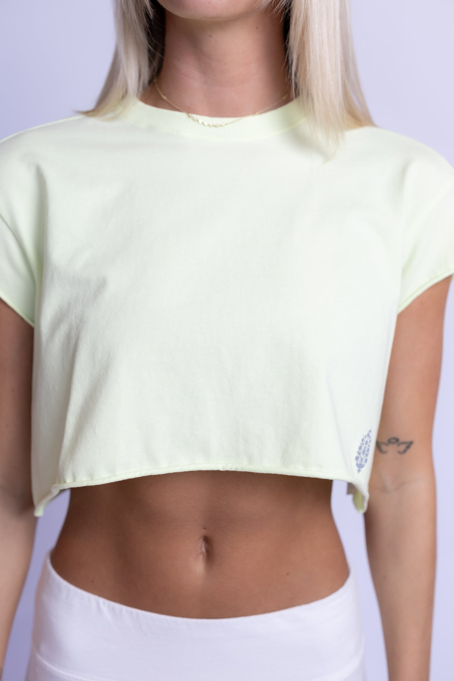 Hot Shot Cropped Tee Vapor Lime