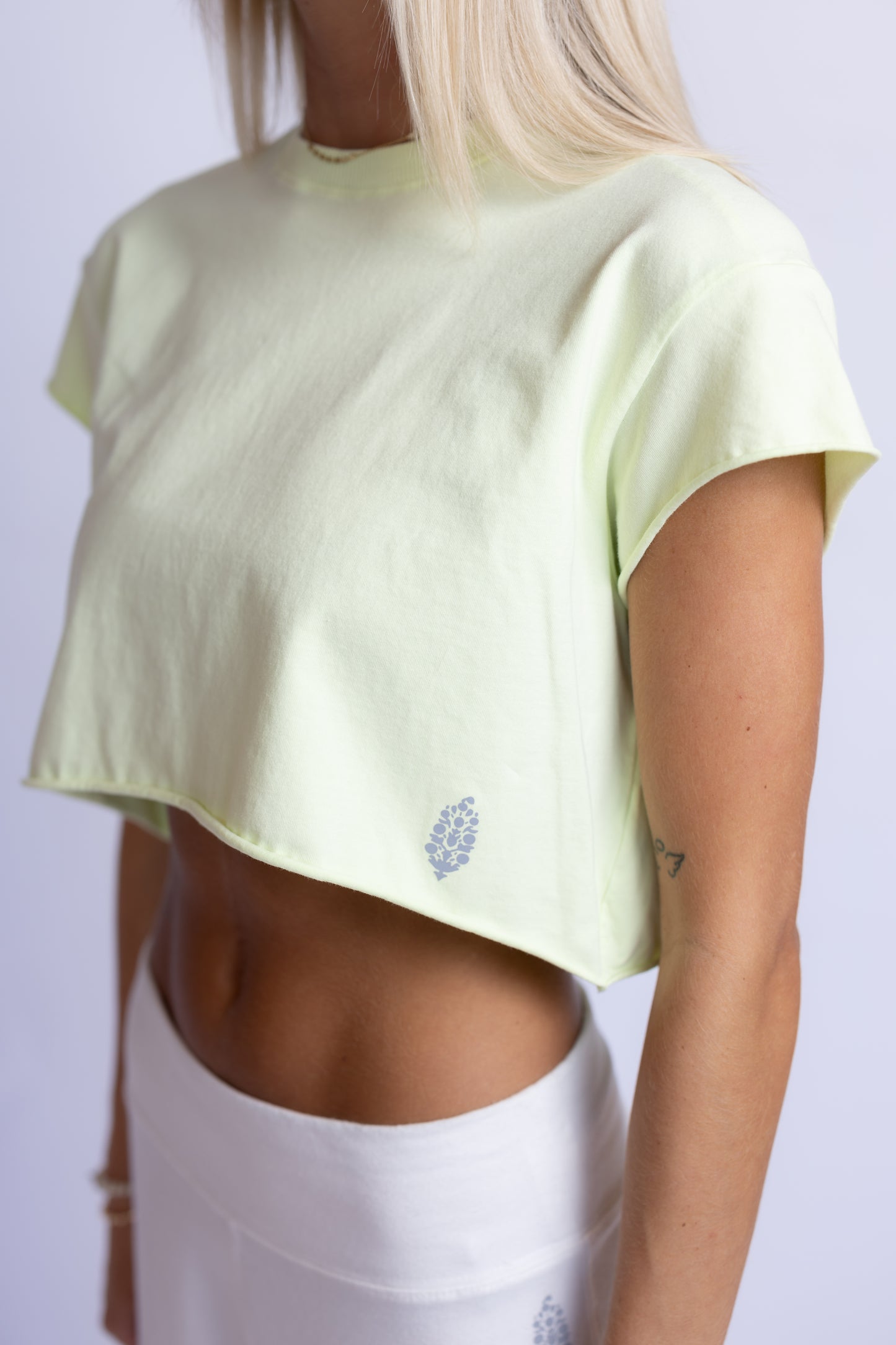 Hot Shot Cropped Tee Vapor Lime