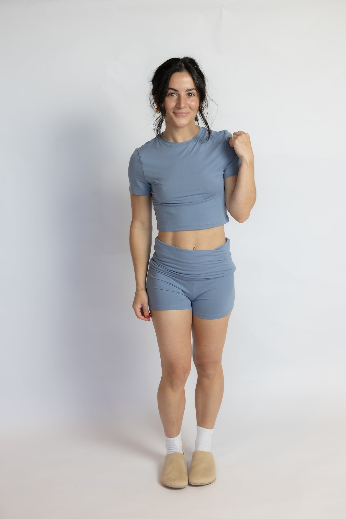 Sofia Jersey Crewneck Tee