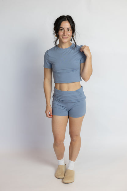 Sofia Jersey Crewneck Tee