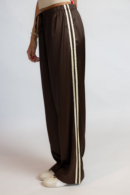 Maggie Satin Track Pants