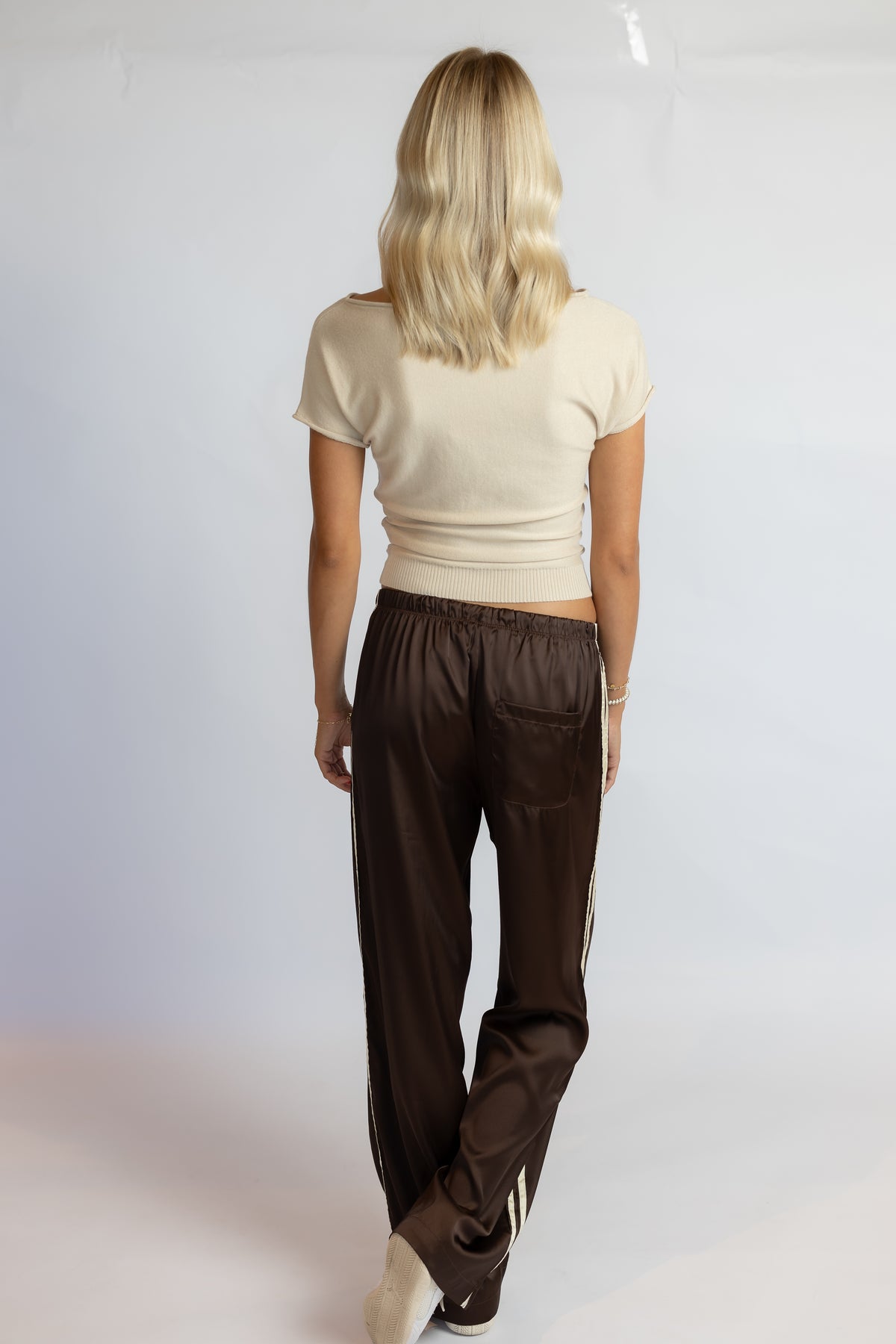 Maggie Satin Track Pants