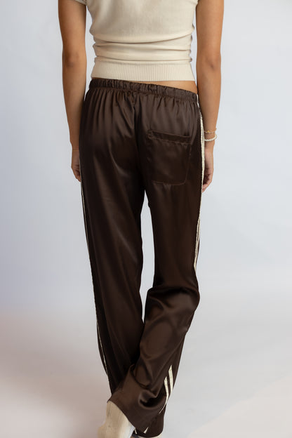 Maggie Satin Track Pants