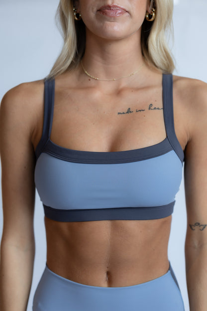 Serena Contrast Block Sports Bra