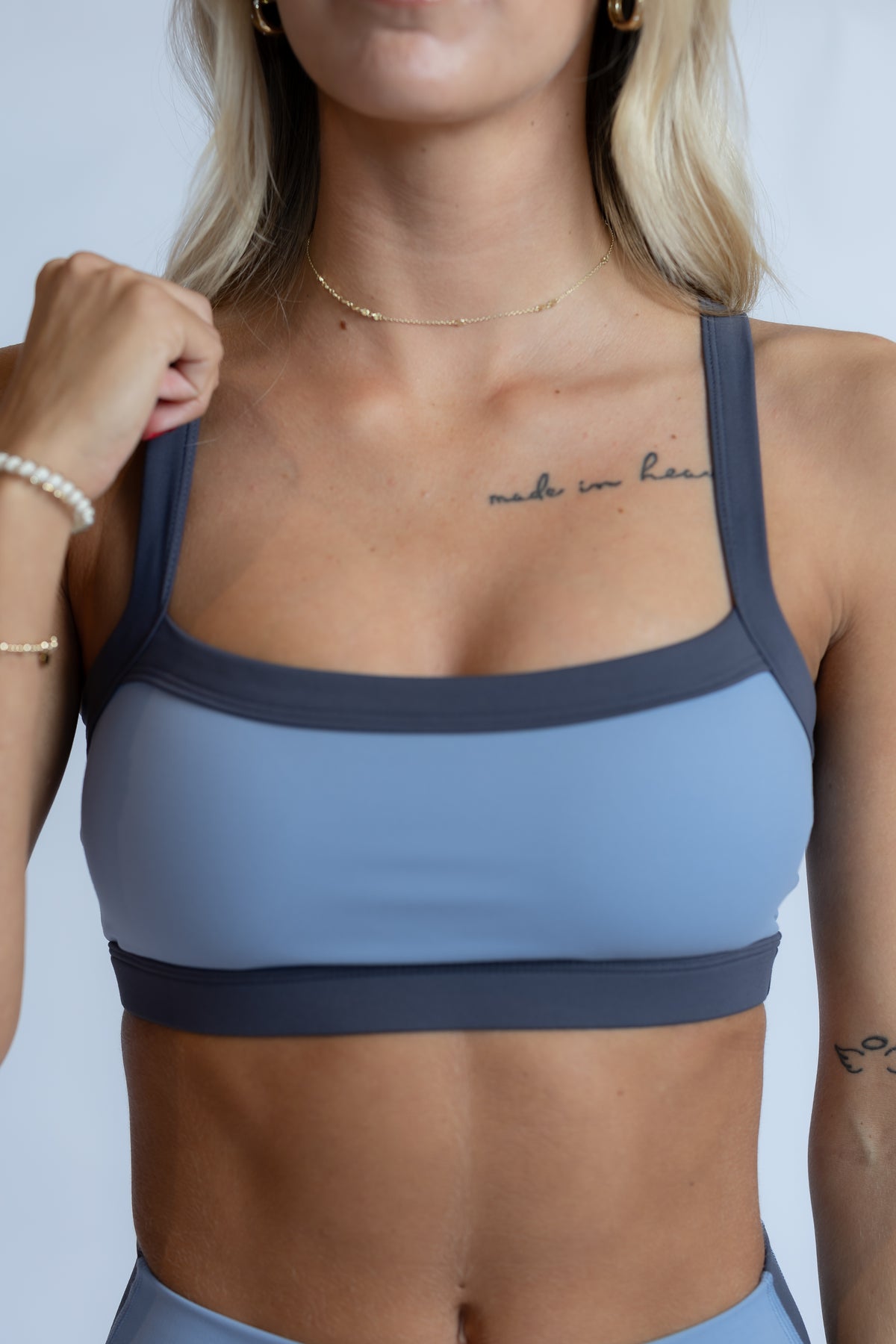 Serena Contrast Block Sports Bra