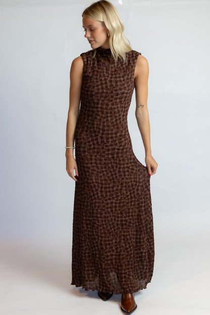 Eileen Mock Neck Maxi Dress