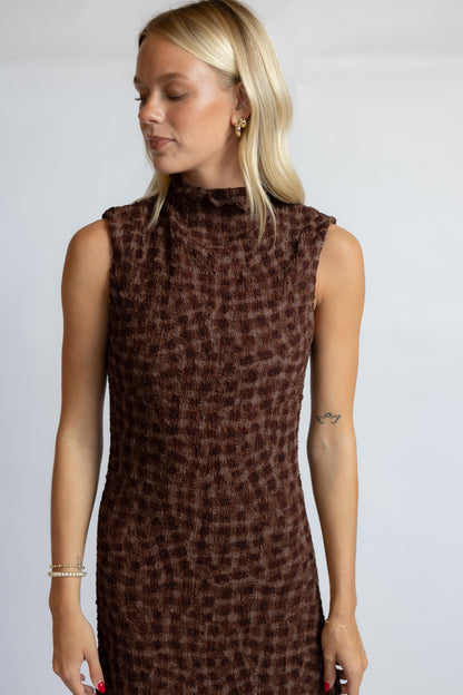 Eileen Mock Neck Maxi Dress