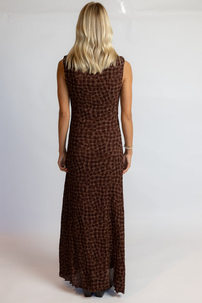 Eileen Mock Neck Maxi Dress