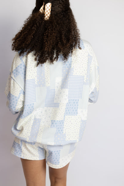 Alex Patchwork Printed Shorts