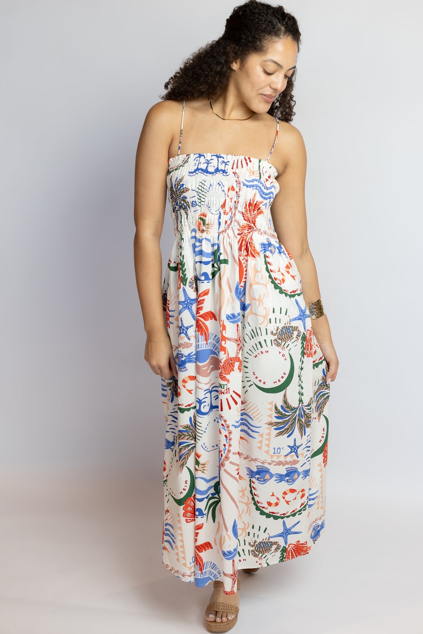 Cornelia Getaway Midi Dress Multi