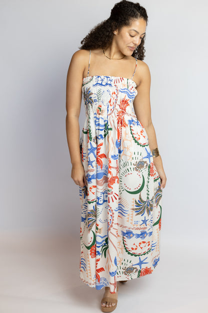 Cornelia Getaway Midi Dress Multi