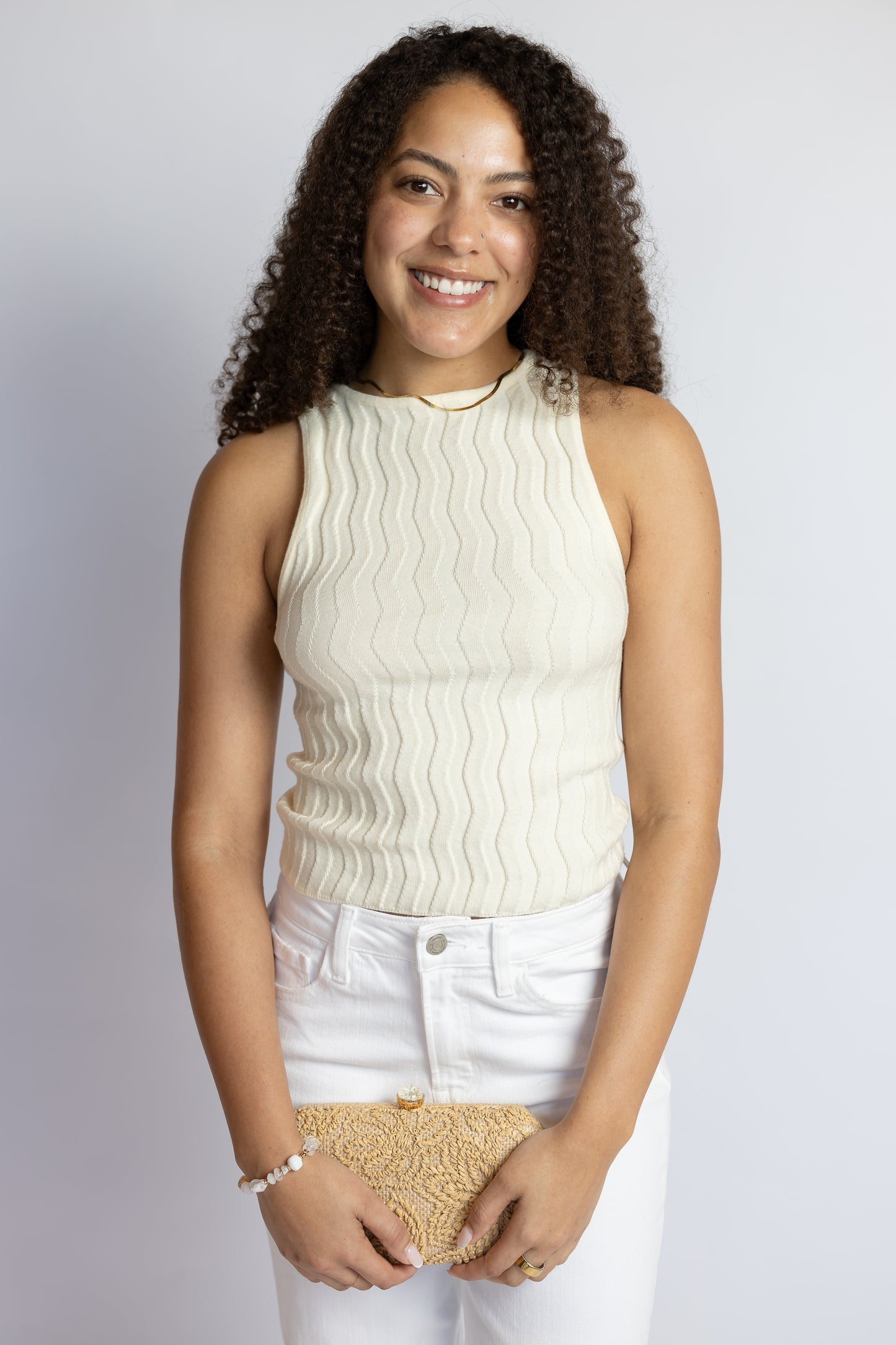 Go To Maine Sleeveless Sweater Top