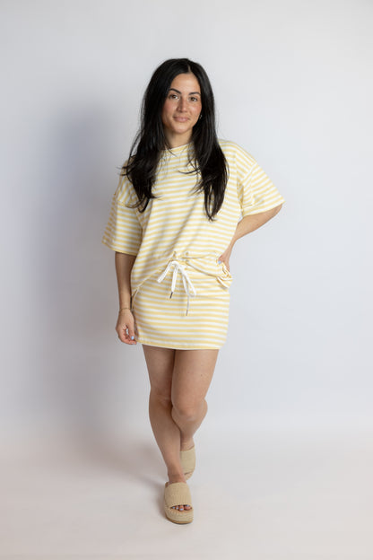 Gracie Oversized Striped Tee