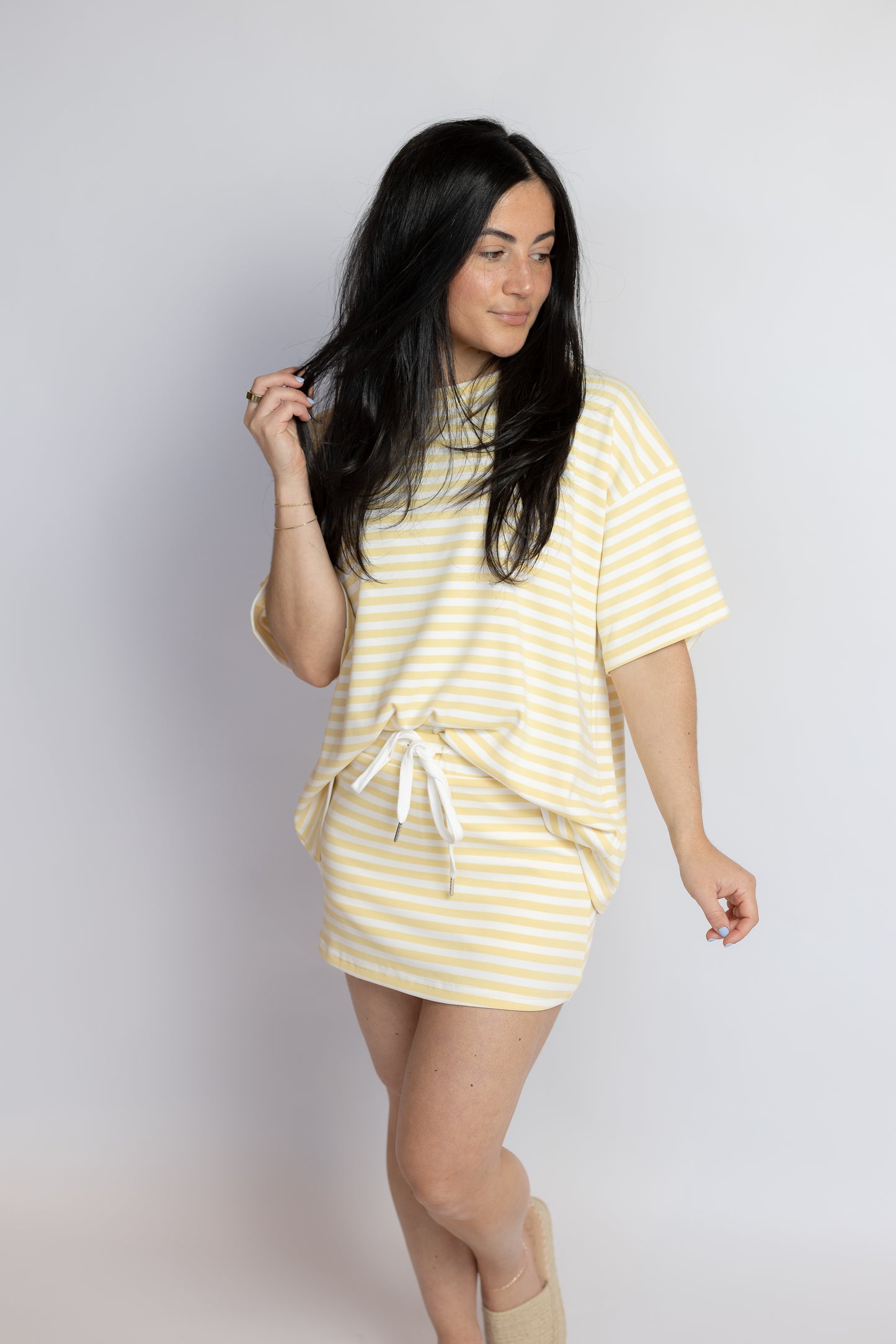 Gracie Oversized Striped Tee