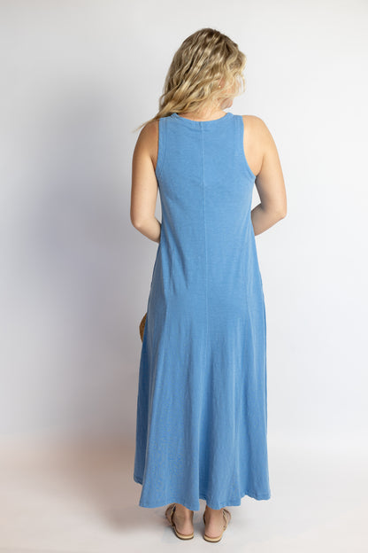 Waters Edge Sleeveless Midi Dress