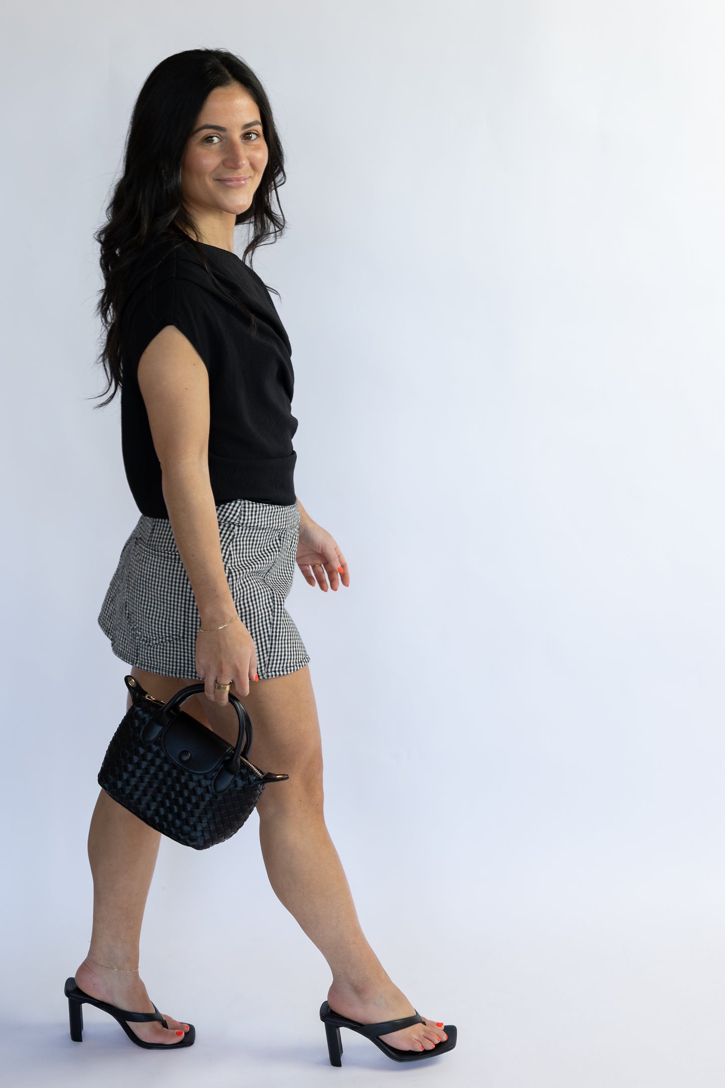 Georgie Gingham Micro Skort